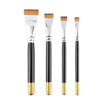 ABMH-Art Short Haired Nylon Brush Lacquerware Large Lacquer Brush Oil Painting Tools Materials Art Small Flat Pen Lacquer Art