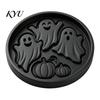 Decorative Yard Stepping Stones Halloween Stone Mold, Reusable Plastic Molds, DIY Cement Garden Landscaping Supplies Path Maker Mold for Patio Lawn &