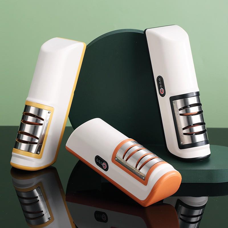 Rechargeable Multifunctional Electric Knife Sharpener for Home Kitchen