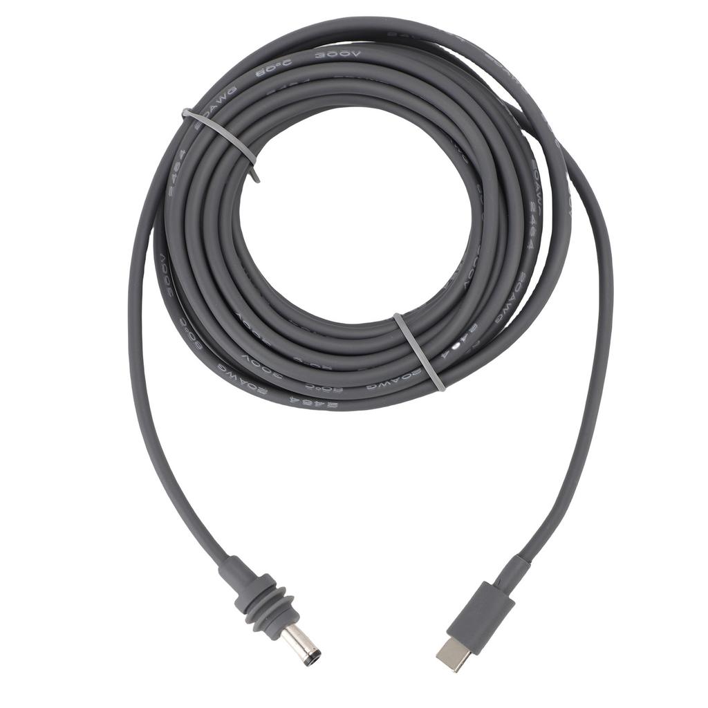 Satellite Type C To DC Power Cable 18AWG Cord IP68 Rating Supports PD Protocol for Indoor Outdoor