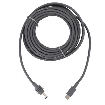 Cabo de Alimentação Satélite Tipo C para DC 18AWG Cabo Classificação IP68 Suporta Protocolo PD para Interior Exterior