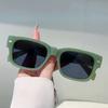 Vintage Square Sunglasses Men New Fashion Korean Style Shades Women Trendy Brand Design Candy Color Rim Sun Glasses