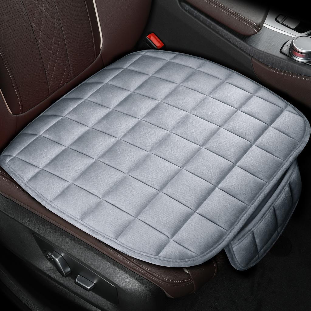 1 funda universal para asiento de coche, cálida y antideslizante, para invierno, para asiento delantero, transpirable, protectora para asiento de coche