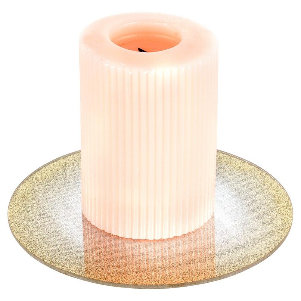 Gold Glass Stand for Decorative Candle Compositions Candlesticks