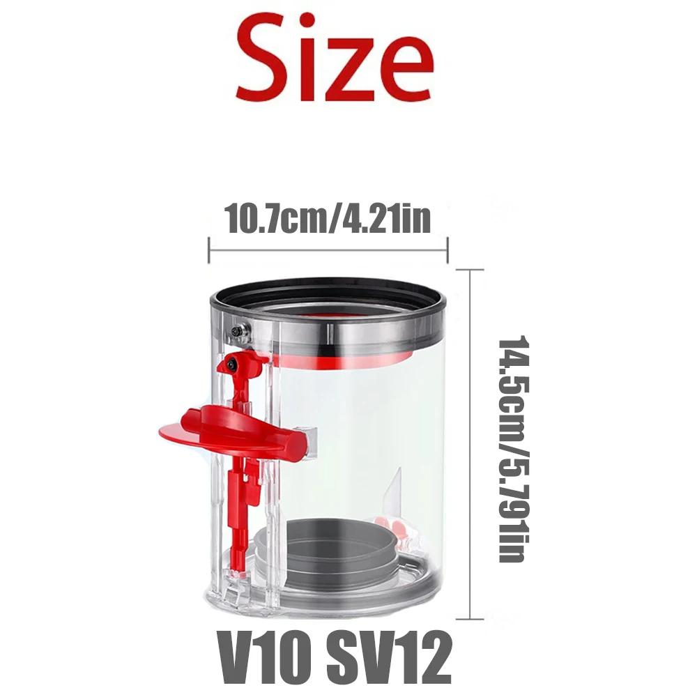 Dust Bin Bucket for Dyson V10 SV12 V11 V15 SV14 SV15 SV22 Vacuum Cleaner Canister Small and Large Bin Replacement Accessories