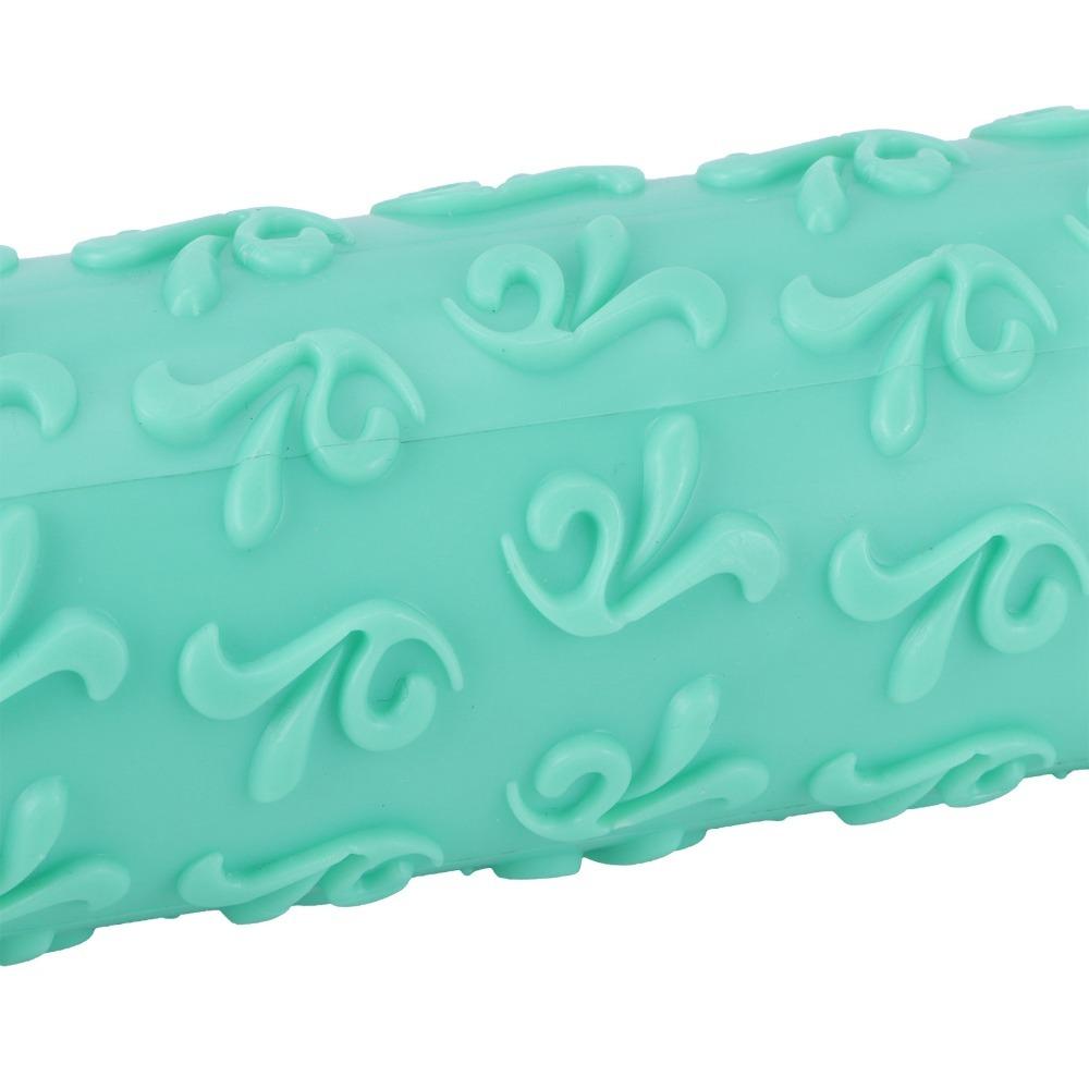 PP Pattern Rolling Pin Non-Stick Cookie Rolling Pin Patterned Embossing Rolling Pin Cookie Dough