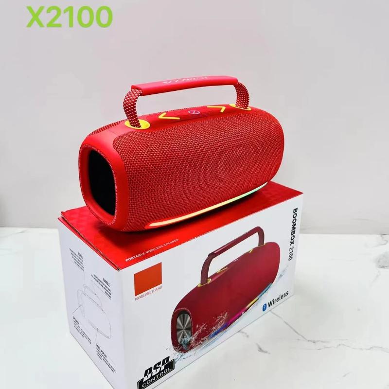 

New X2100 Wireless Bluetooth Speaker Square Dance Portable Speaker Outdoor Handheld subwoofer Card Insertion