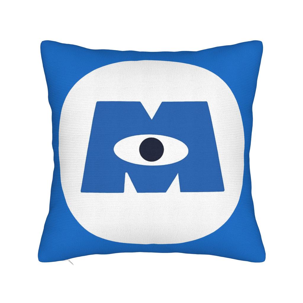 Mike Wazowski Monsters University Square Pillow Case Monsters Inc Cushion Covers Zipper Decorative Pillowcase for Sofa xcm