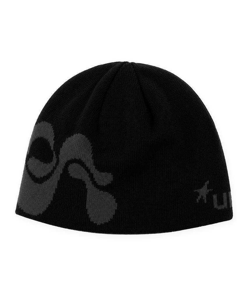 Eondeokeulling Undercling Logo Beanie (Black/Grey)