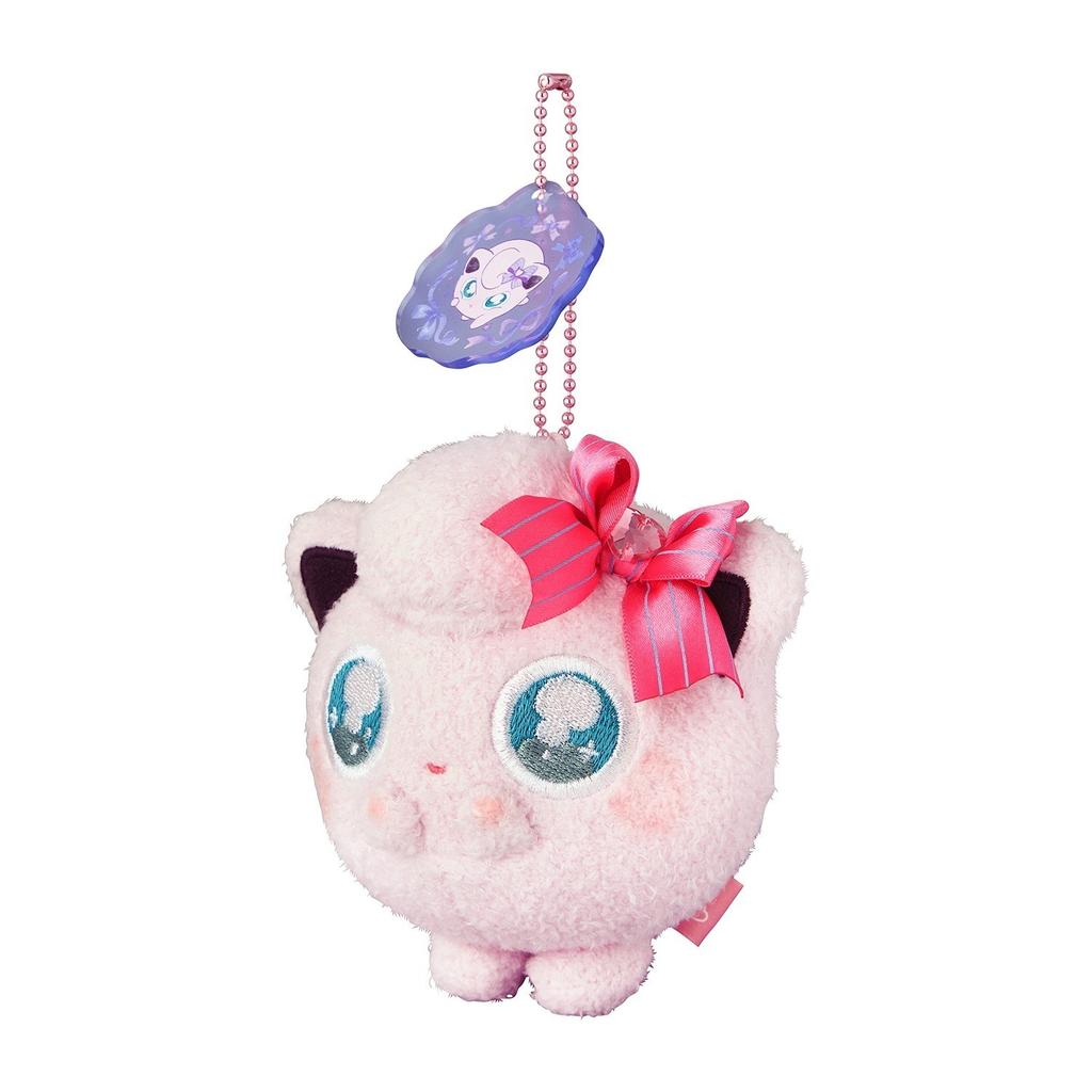 Pokemon Center Dont Attack Jigglypuff Plush Mascot Acrylic Charm Set 4.7H