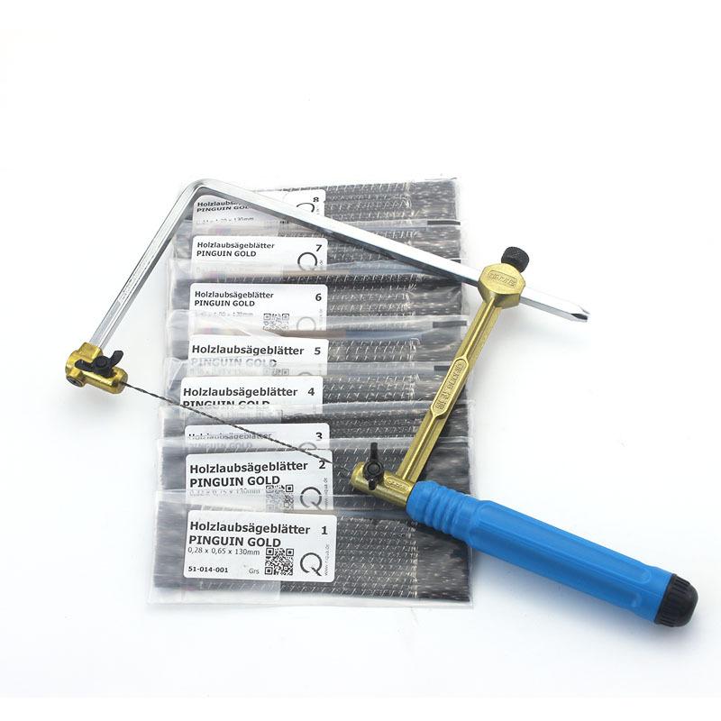 Regulowany łuk piły typu U Narzędzie tnące do drewnianej rękojeści ramy piły do biżuterii Narzędzia ręczne Rama jubilerska