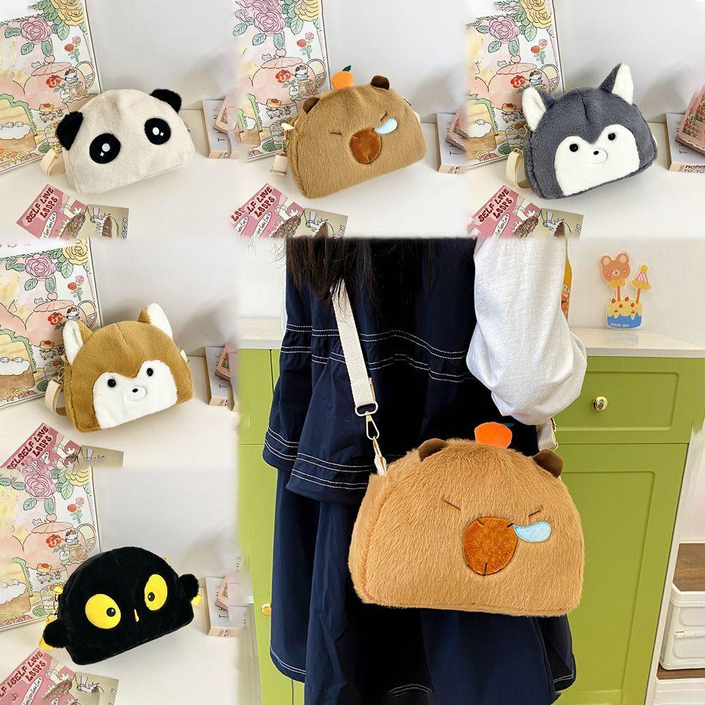 

Cartoon Plush Crossbody Bags Capybara Handbags 2024 Shoulder Bags Women