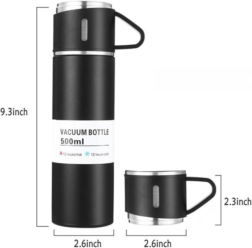 500ML Stainless Steel Vacuum Flask Gift Set Office Business Style Thermos Bottle Outdoor Hot Water Thermal Insulation Have Gift