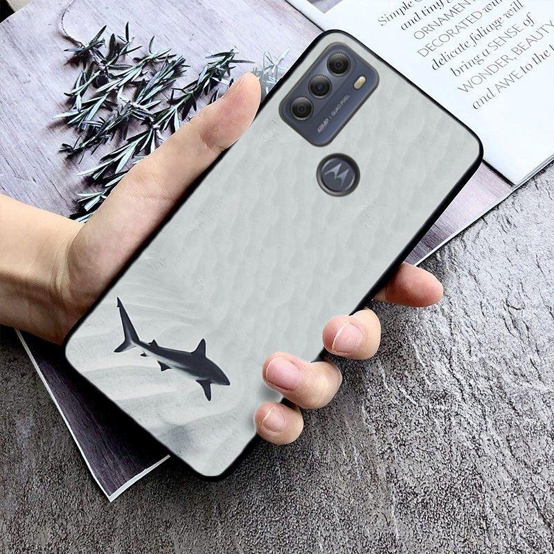 Ocean Whale Shark Case for Motorola Moto EDGE 20pro EDGE 20lite E6 E7 Cover G STYLUS GPLAY GPOWER G 5G PLUS G30 G100 Funda Coque