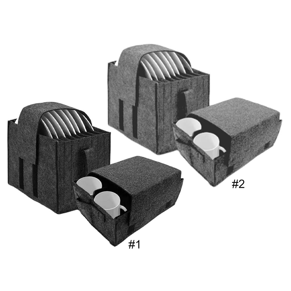 2 szt. Pudełko do przechowywania talerzy i kubków z przegródkami Organizer na naczynia kempingowe Torba do przechowywania kempingowego na kemping Kampera Przyczepę Kuchenny