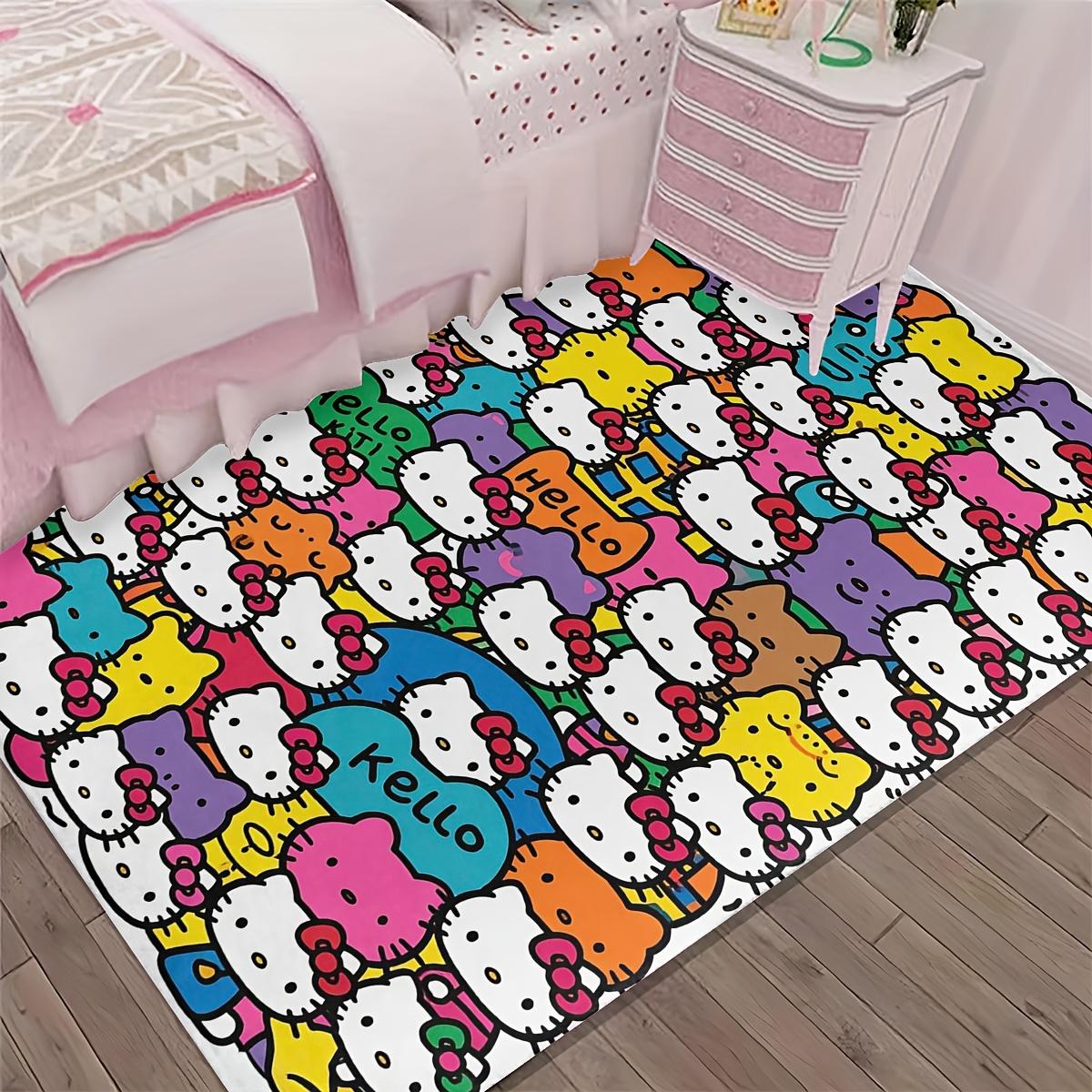 

Soft Flannel Non-Slip Bathroom Mat Set – 1pc 2D Digital Printing Hello Kitty Cartoon Floor Mat, Suitable for Bathroom, Bedroom And Outdoor 80*120cm