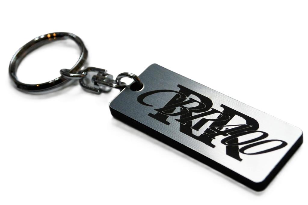 CBR400RR Double Ring Acrylic Original Keychain NC23 NC29 Custom Parts A-197-2 Silver/Black