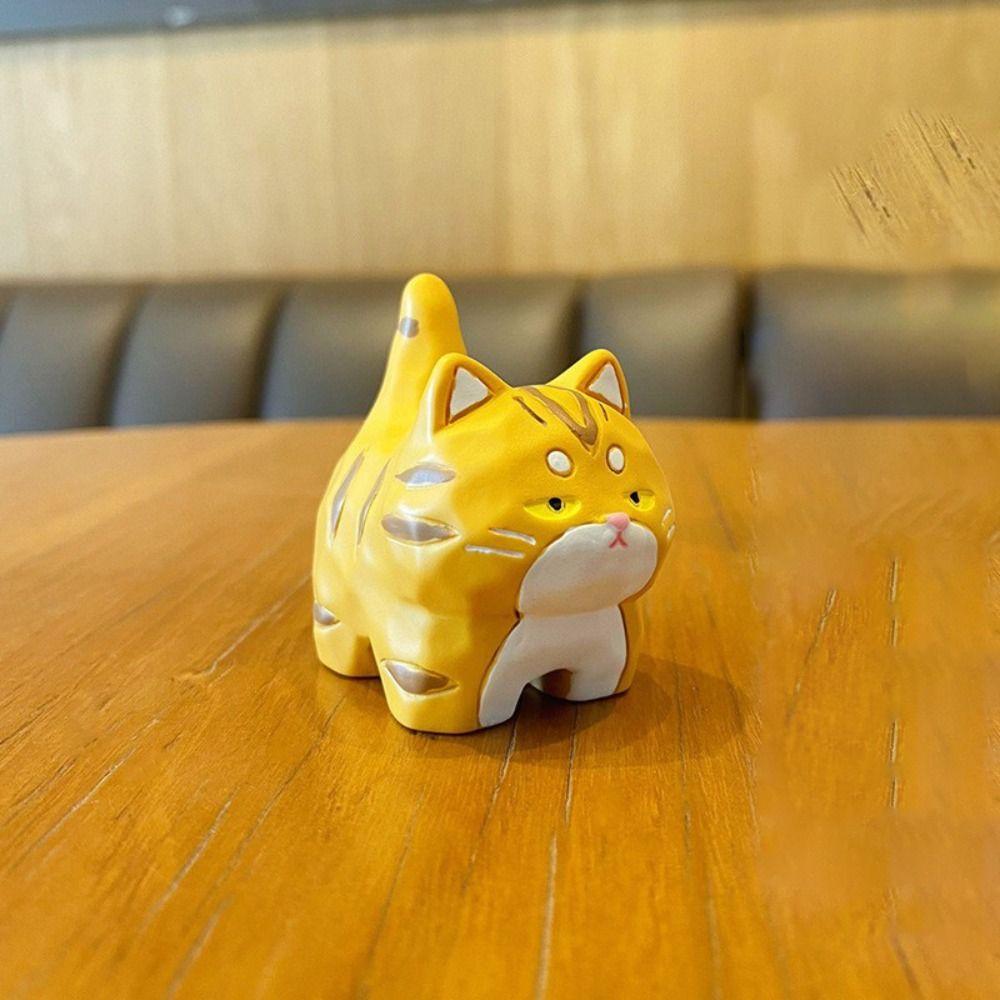 

Kawaii Cat Desktop Figurines Cat Animal Sculpture Animal Doll Toy Living Room