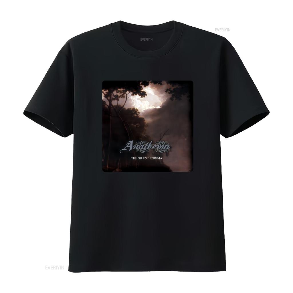 Neues DTG T-Shirt ANATHEMA das stille Rätsel Mystische Waldszene Design vintage Gewaschen Herren Streetwear Stilvoll Atmungsaktiv