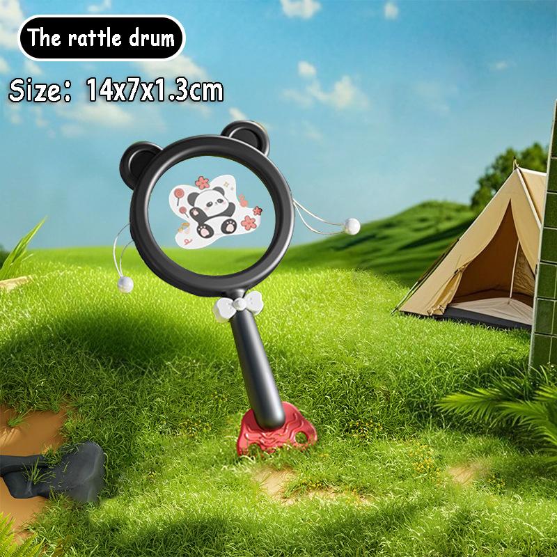 Montessori Music Instruments Toy Baby Dental Gum Sand Hammer Hand Bell Early Visual Stimulation Sensory Instrument Education Toy