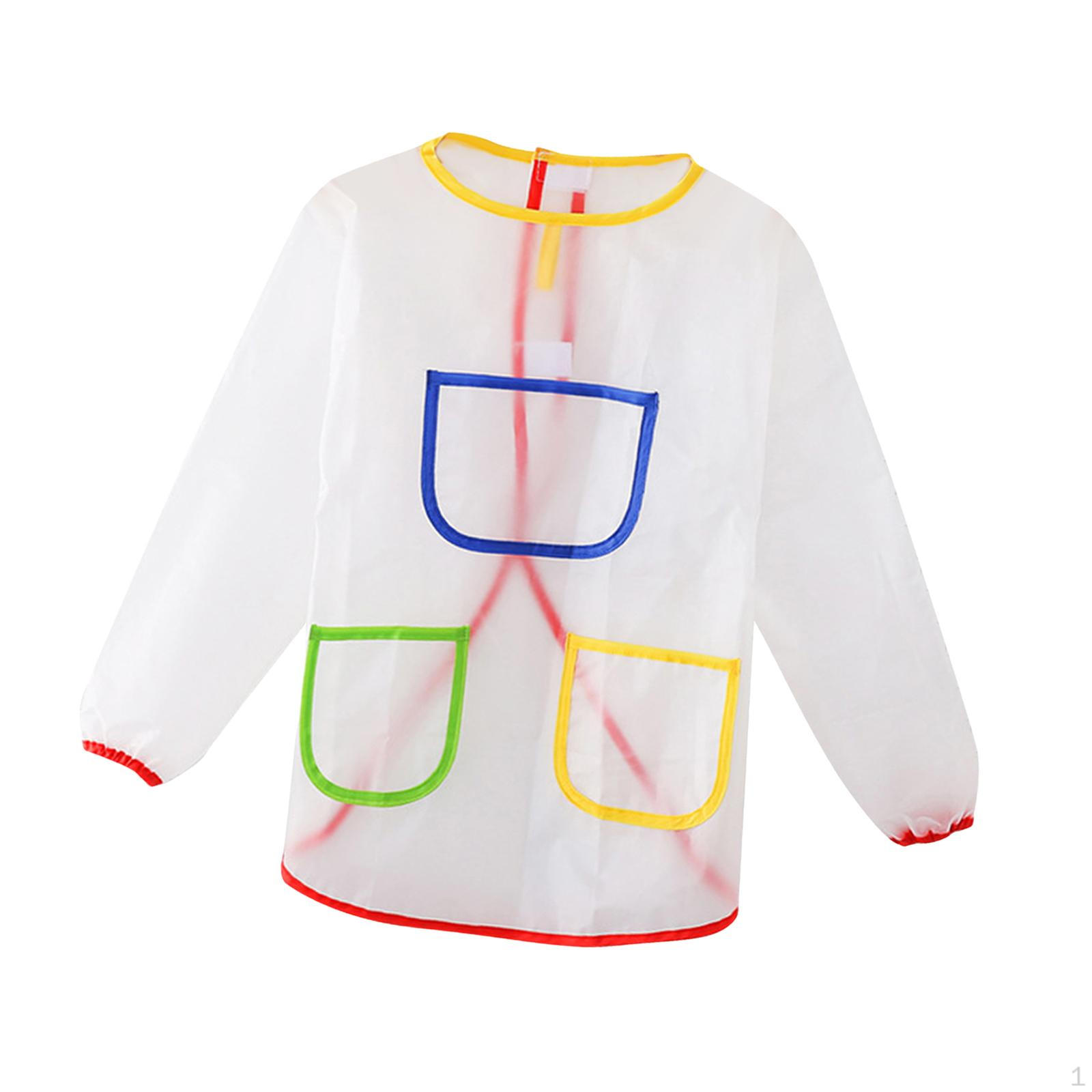 

Художественные фартуки Водонепроницаемый фартук Легкий Удобный Слюнявчик для кормления Детские фартуки для рисования Длинный