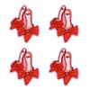 10PCS/lots Valentine's Day Embroidered Patches Pink Love Heart Patch Iron On Patches For Clothing Holiday Decoration Gift DIY
