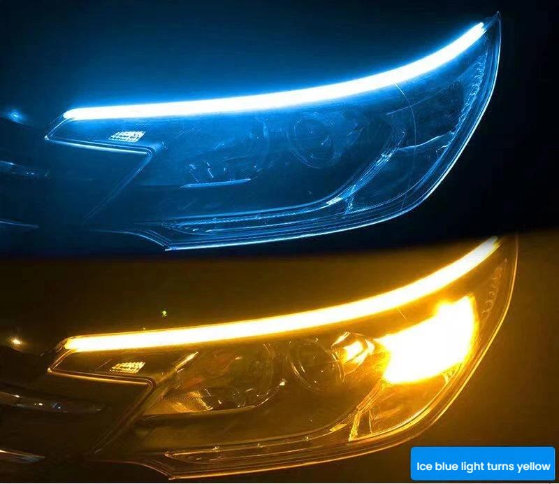 For Dodge Journey 09-20 Daytime Running Light Guide Strip Auto LED DRL Daytime Running light Flexible Decorative Ambient Lamp 30cm