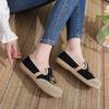 Processing custom new women's cloth shoes old Beijing embroidered linen cloth shoes women's shallow mouth retro fashion single shoes Hanfu