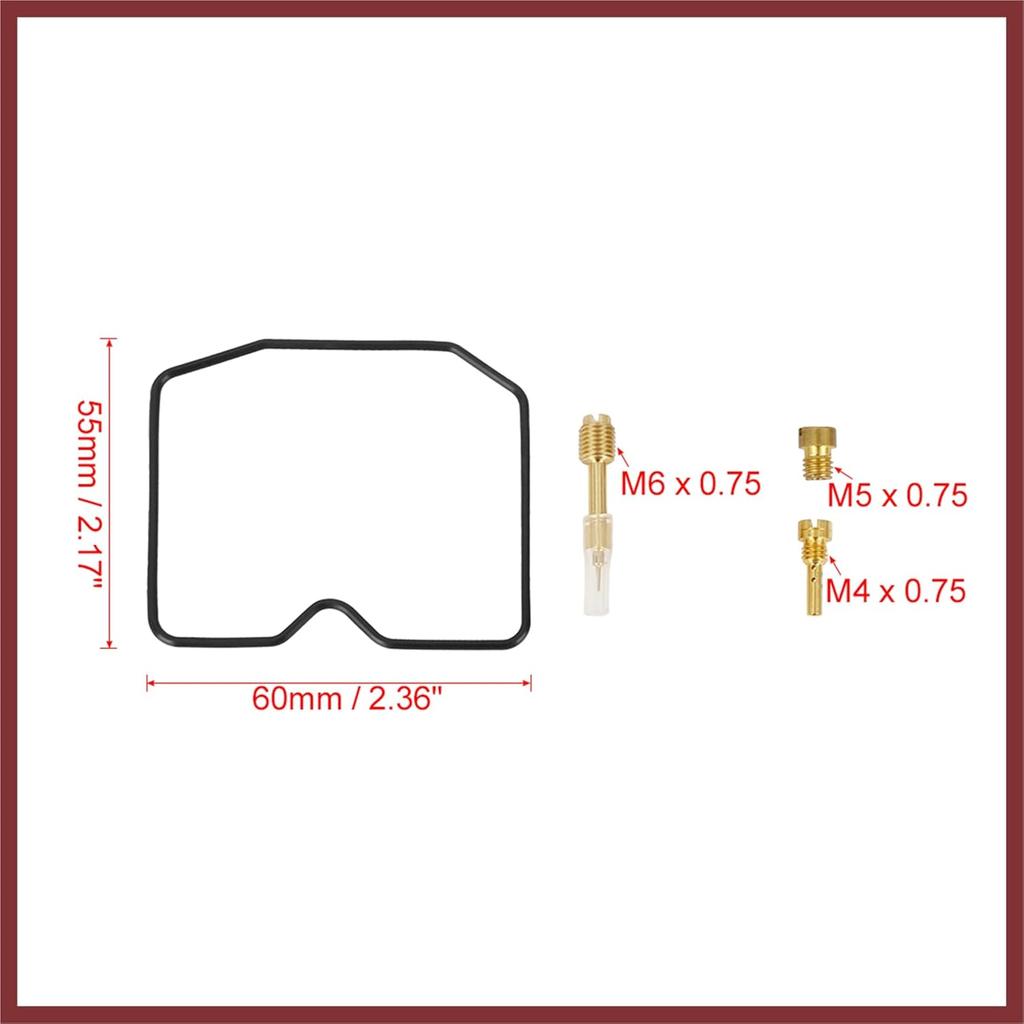 Motorcycle Carburetor Repair Rebuild Kit for Kawasaki Prairie 300 1999-2002 Carb Repair Tools Replace Parts