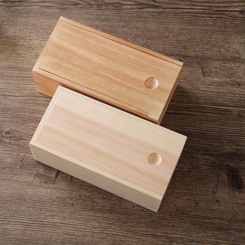 Rectangle Solid Wood Antique Storage Box for Tea and Gifts