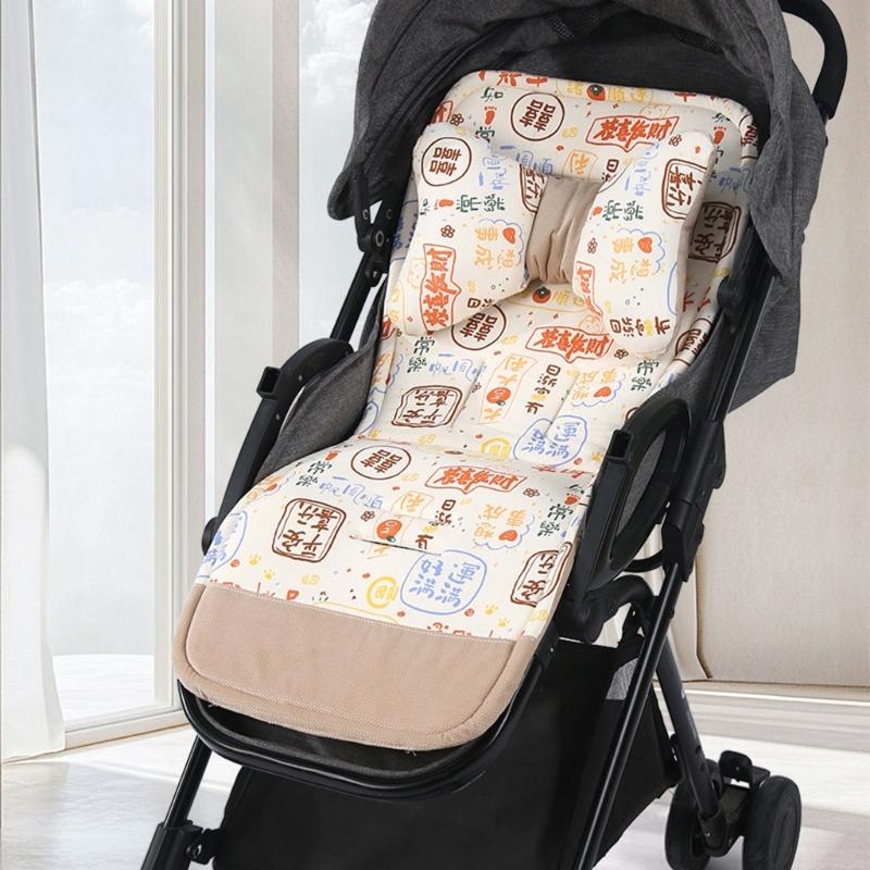 Breathable Pram Seat Pad Mattress Toddlers Newborns Strollers Seat Liner Strollers Pad Baby Pushchair Double Sided Cushion