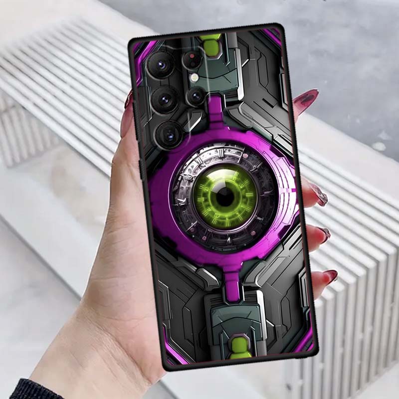 Creative Luxury Art Patterns Phone Case For Samsung Galaxy S26 S25 S24 S23 S22 S21 S20 Ultra Plus FE 5G Black Soft TPU
