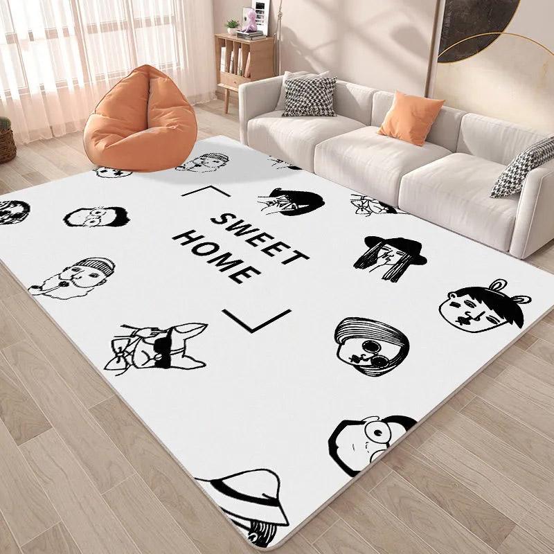 

Ковер для гостиной, устойчивый к грязи, подушка для дивана, большой ковер для спальни, одеяло у кровати, простой коврик, впитывающий ковер 50*80cm