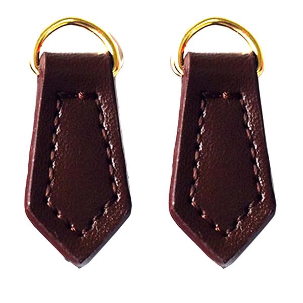 5 Stück Lederbeutel Reißverschlussanhänger Ersatz Geldbörse Reißverschlussanhänger Fixierer Blattförmiger Anhänger für DIY Handtaschen Gepäck Rucksack Zubehör