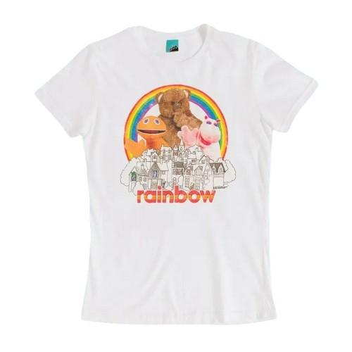 Rainbow Womens/Ladies Zippy, Bungle & George Fitted T-Shirt