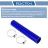 X AUTOHAUX 1 Set Inner Diameter 28mm/1.10" Length 200mm/7.87" 0 Degree Straight Blue Car