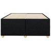 Bed Frame Without Mattress Black 120 X 190 Cm Fabric