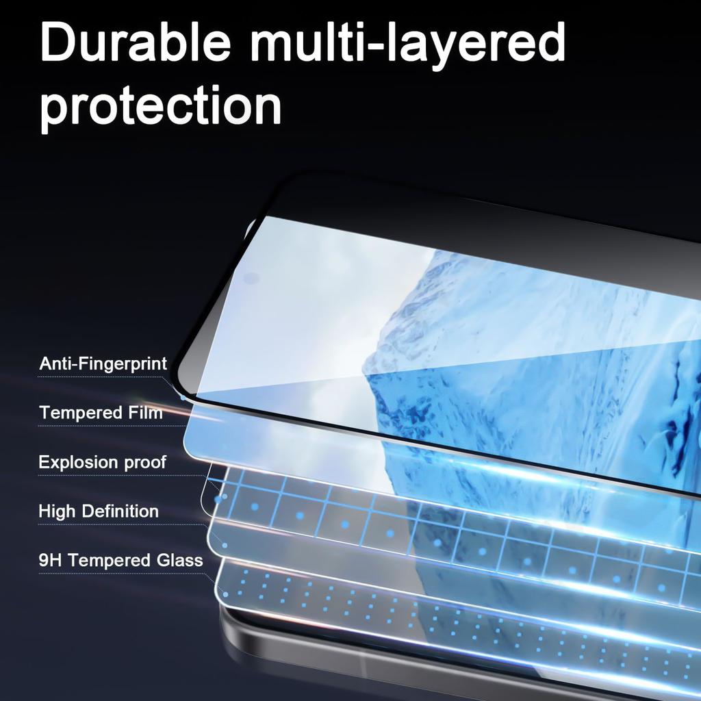 4 Pezzi Vetro Temperato Copertura Totale per Xiaomi Redmi Note 14 13 12 11 10 9 Pro Plus Pellicola Protettiva Vetro Redmi Note