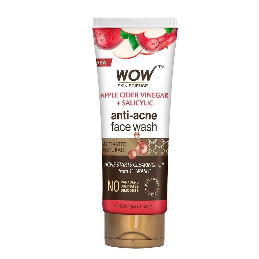 @ WOW Skin Science Apple Cider Cider Vinegar Face Wash 100mL UKR1726_60%OFF