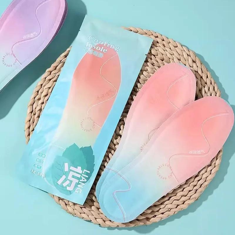 1/2 párov Letné chladiace vložky do topánok Priedušné Športové bežecké doplnky Podložky pod nohy Absorbujúce pot Deodorantové vložky pre ženy Mužov