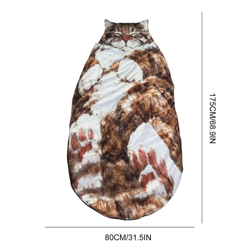 Soft Plush Plush Sleeping Bag Funny Cartoon Design Camping Sleeping Bag Warm Blanket  Indoor Use