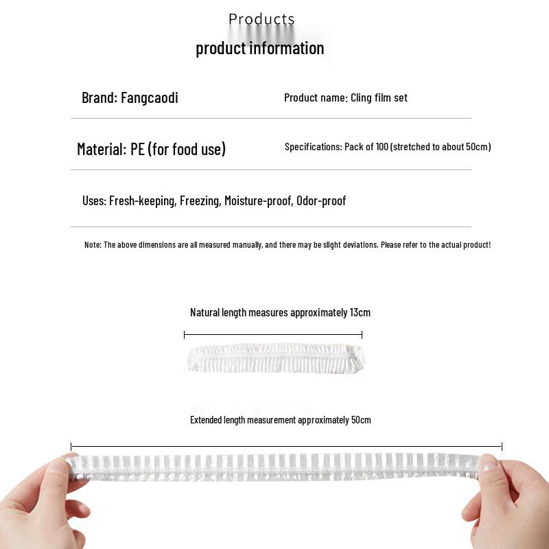 Disposable Extra Large Food-Grade PE Fresh-Keeping Covers