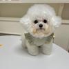 Bowknot Floral Flying Sleeve Vest Dog Clothes Cat Universal Teddy Summer Thin Spring and Autumn Pet Clothing
