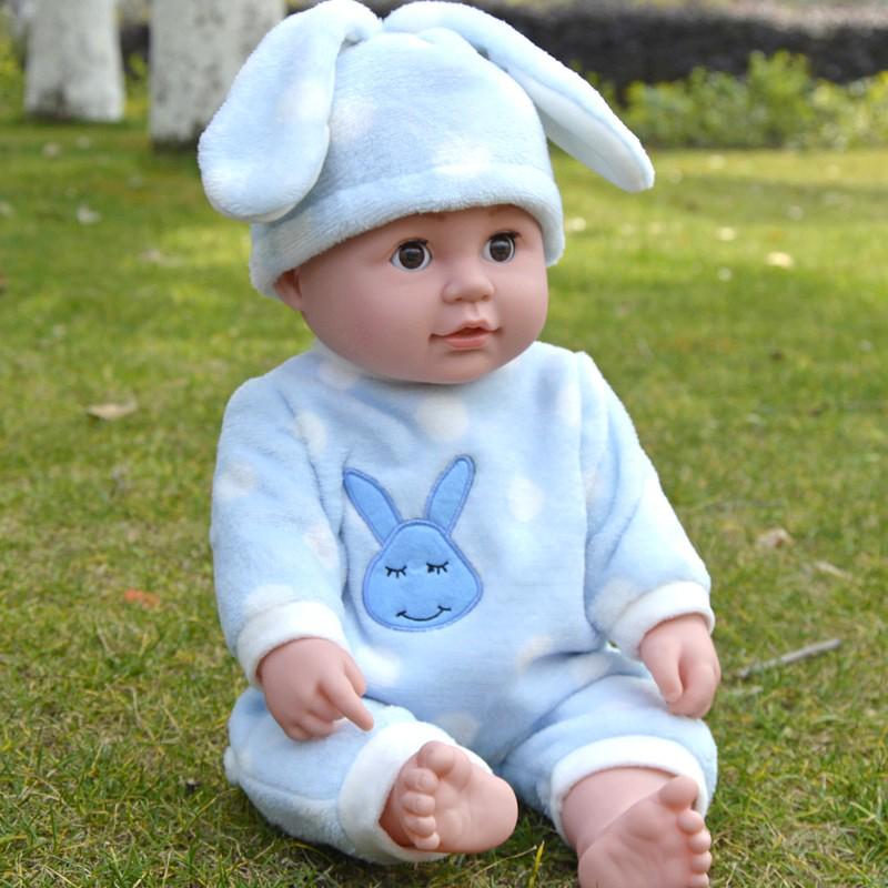 Sound-Activated Silicone Reborn Baby Doll - Soft, Smart Early Education Toy for Girls