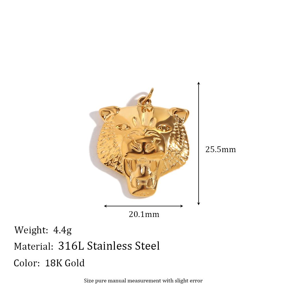 MamacitaSlay Stylish Lovely Cupid Seahorse Lion Starfish Stainless steel charm Gold Plated Jewelry Charms for necklace bracelets