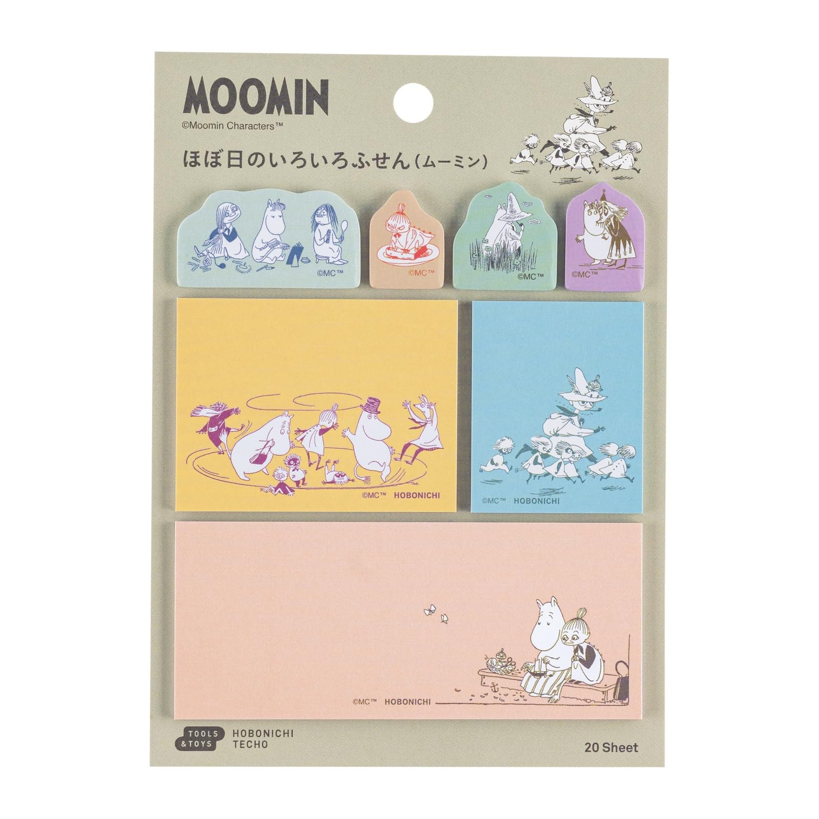 Hobonichi Techo Муми-тролли Hobonichi Разные стикеры Аксессуары для планировщика Муми-тролли /
