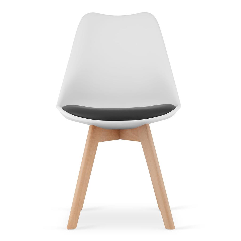 MARK Chair Black and White / Natural Legs X 3