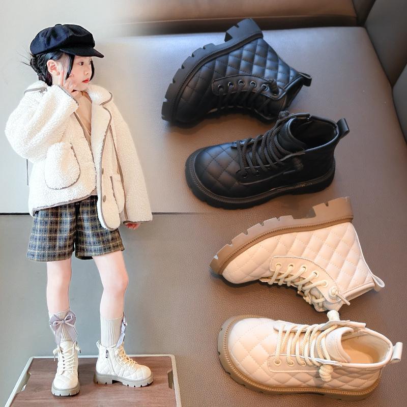 Winter Child Casual Boots Retro Child Flat Boots English Simple Girl Anti slip Comforta Men Women's Versatile Short Boots