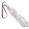Electric LED Light Up Shinning Sequins Tie Luminous Glitter Paillette Necktie Pre-Tied Neck Wear Party Club Neckwear