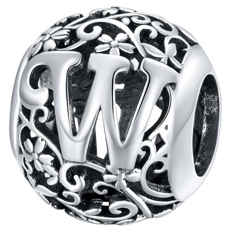 Charms Do Pandora Zawieszka Charms Litera W Srebro 925